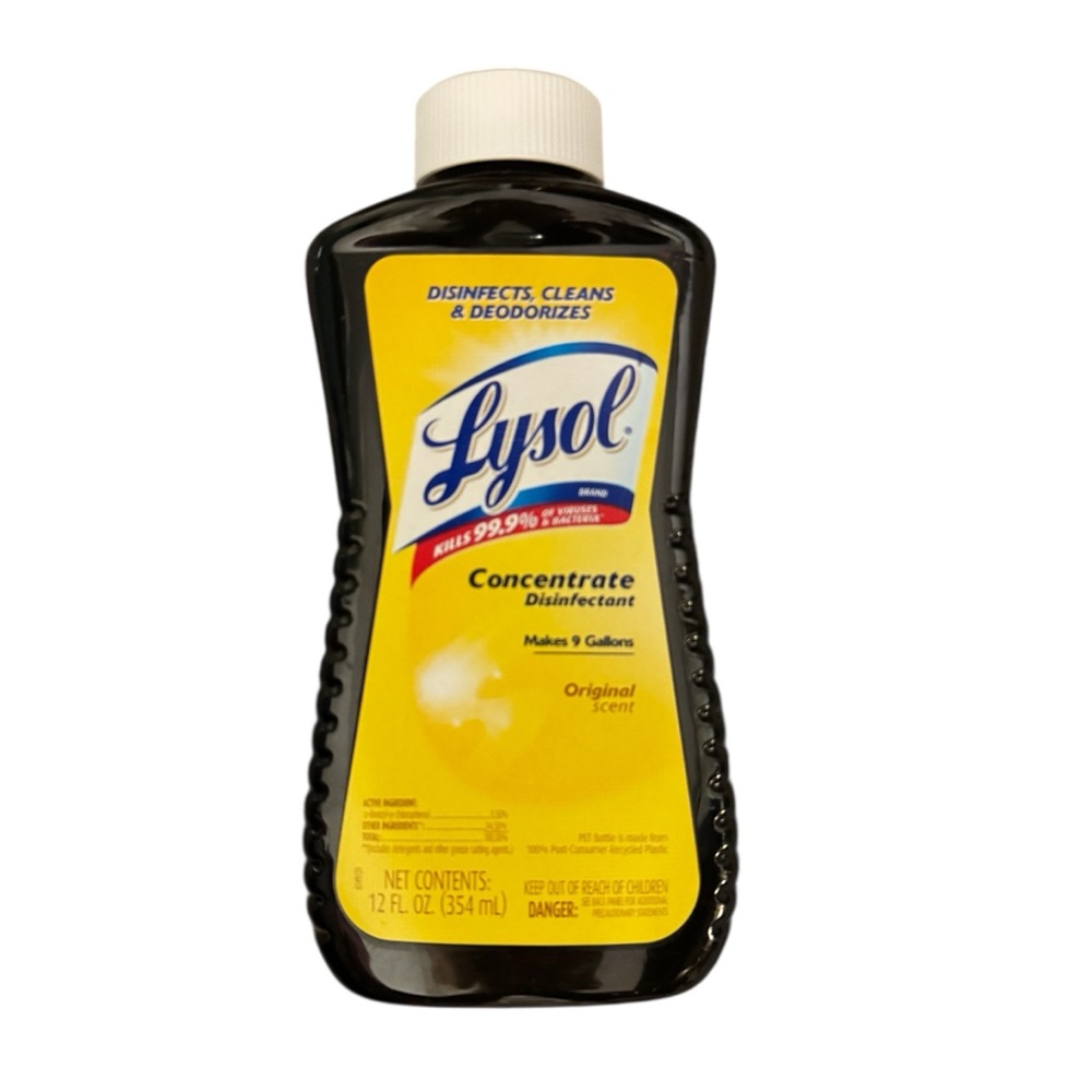 Lysol Concentrate Disinfectant Cleaner Original Scent makes 9 gallons, 12 fl oz